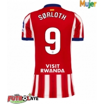 Camiseta Atletico Madrid Alexander Sorloth #9 Primera Equipación para mujer 2026-27 manga corta
